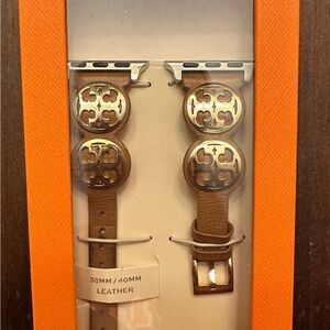 Tory Burch Miller Band for Apple Watch. Luggage leather. 38 MM-40MM